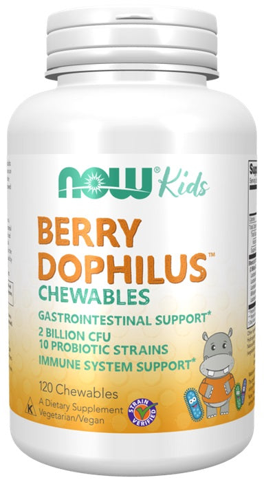 BerryDophilus Kids Chewables - 120 chewables - NOW Foods