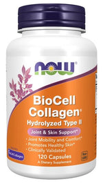 BioCell Collagen Hydrolyzed Type II - 120 caps - NOW Foods