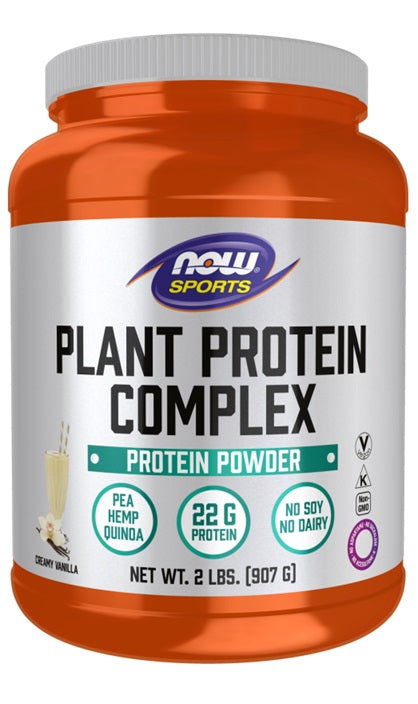 Plant Protein Complex, Creamy Vanilla - 907 grams - NOW Foods