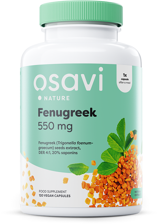 Fenugreek, 550mg - 120 vcaps - Osavi