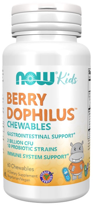 BerryDophilus Kids Chewables - 60 chewables - NOW Foods