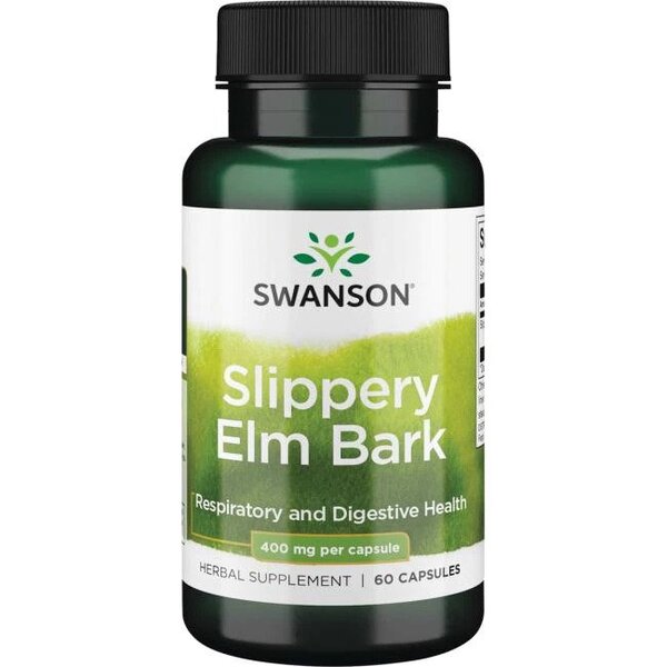 Slippery Elm Bark, 400mg - 60 caps - Swanson