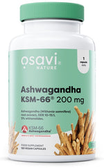 Ashwagandha KSM-66, 200mg - 120 vegan caps - Osavi