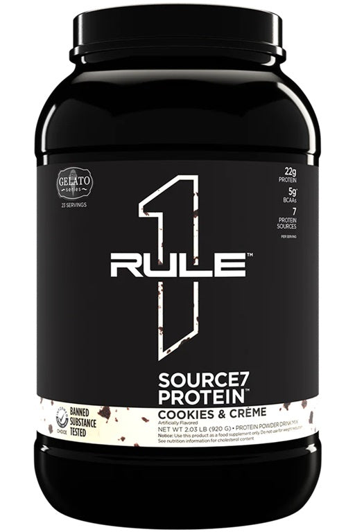 Source7 Protein, Cookies & Creme Gelato - 920 grams - Rule One