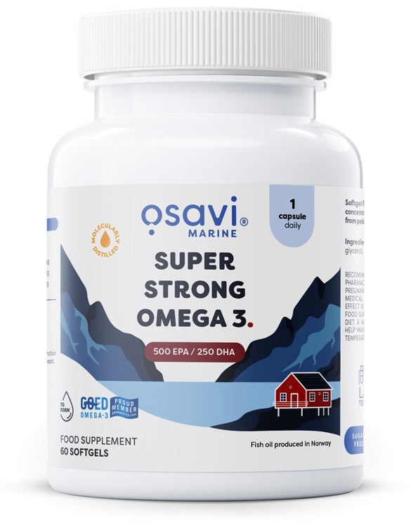 Super Strong Omega 3, 500 EPA / 250 DHA - 60 softgels - Osavi