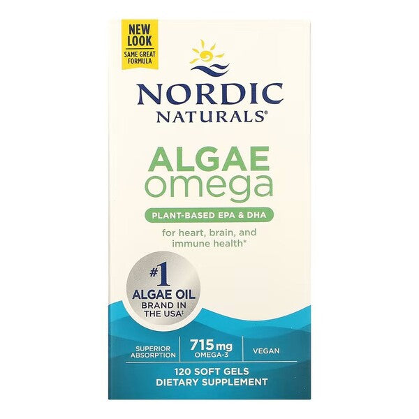 Algae Omega, 715mg Omega 3 - 120 softgels - Nordic Naturals