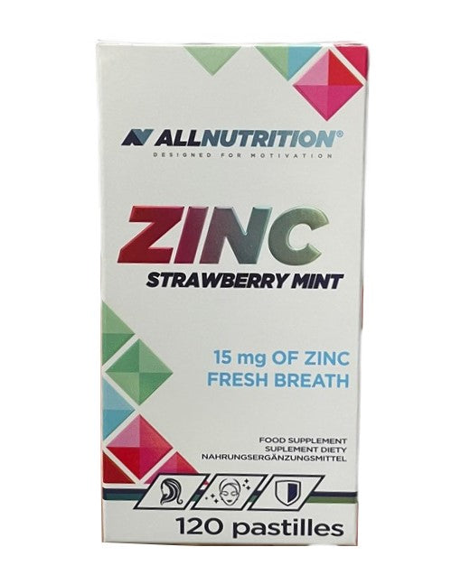 Zinc, 15mg (Strawberry Mint) - 120 pastilles - Allnutrition
