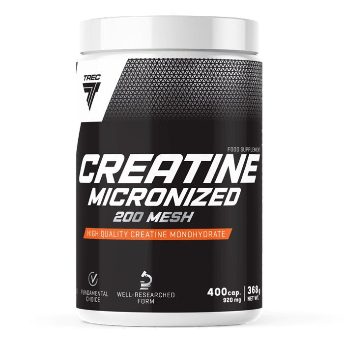 Creatine Micronized 200 Mesh - 400 caps - Trec Nutrition