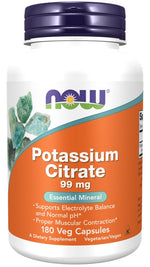 Potassium Citrate, 99mg - 180 vcaps - NOW Foods