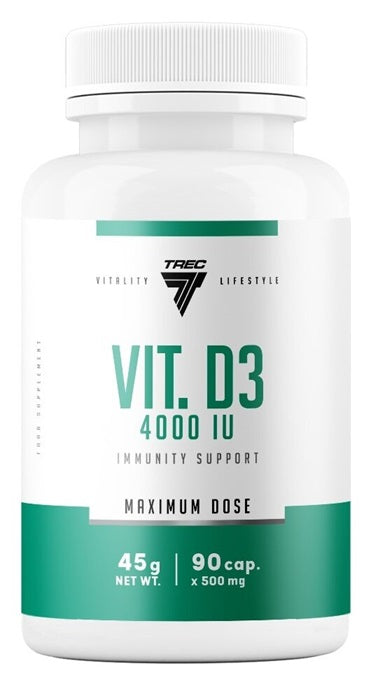 Vit. D3, 4000IU - 90 caps - Trec Nutrition