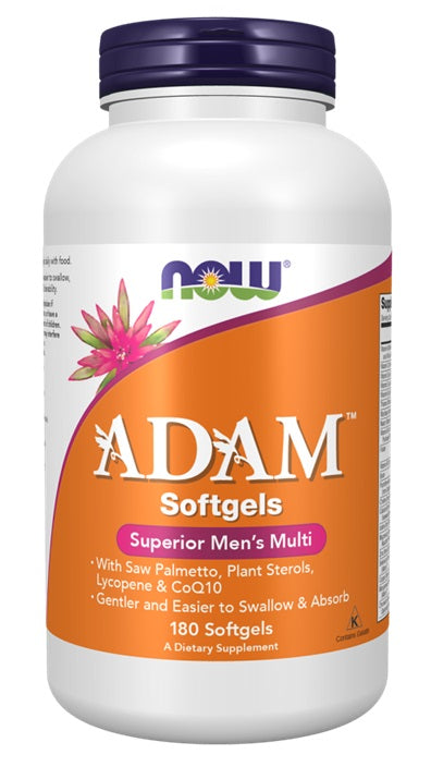 ADAM Multi-Vitamin for Men - 180 softgels - NOW Foods