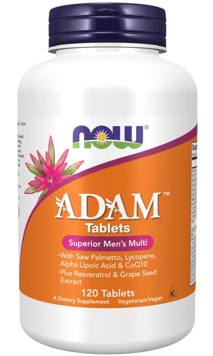 ADAM Multi-Vitamin for Men - 120 tablets - NOW Foods