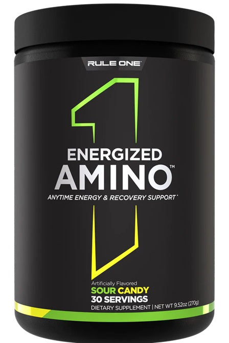 Energized Amino, Sour Candy - 270 grams - Rule One