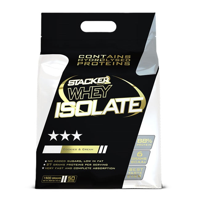 Whey Isolate, Cookies & Cream - 1500 grams - Stacker2 Europe