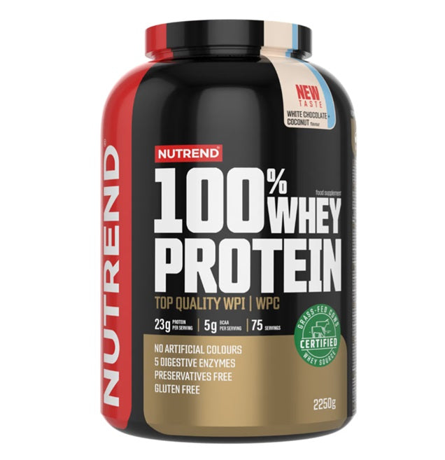 100% Whey Protein, White Chocolate + Coconut - 2250 grams - Nutrend