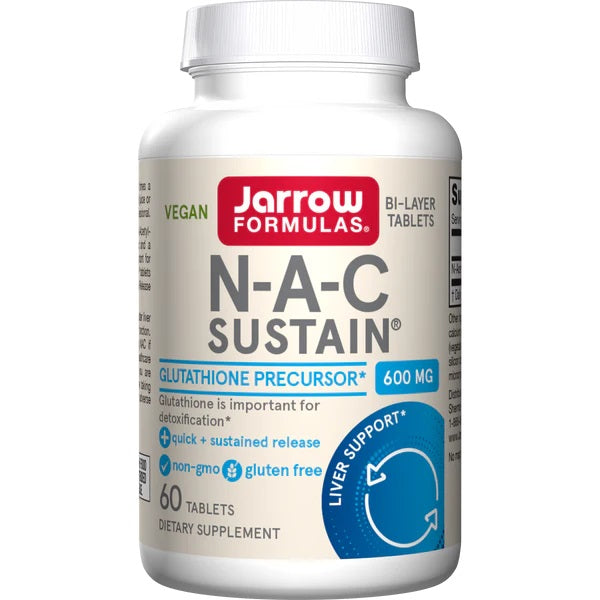 N-A-C Sustain, 600mg - 60 tablets - Jarrow Formulas