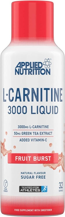 L-Carnitine Liquid 3000, Fruit Burst (EAN 634158743429) - 480 ml. - Applied Nutrition