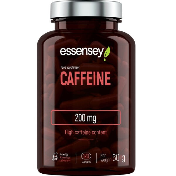 Caffeine, 200mg - 120 caps - Essensey
