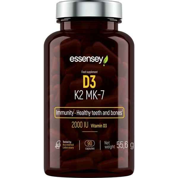 D3 K2 MK-7 - 90 caps - Essensey