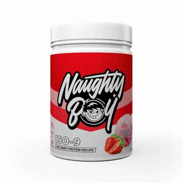 Iso-9, Strawberry Milkshake - 900 grams - Naughty Boy