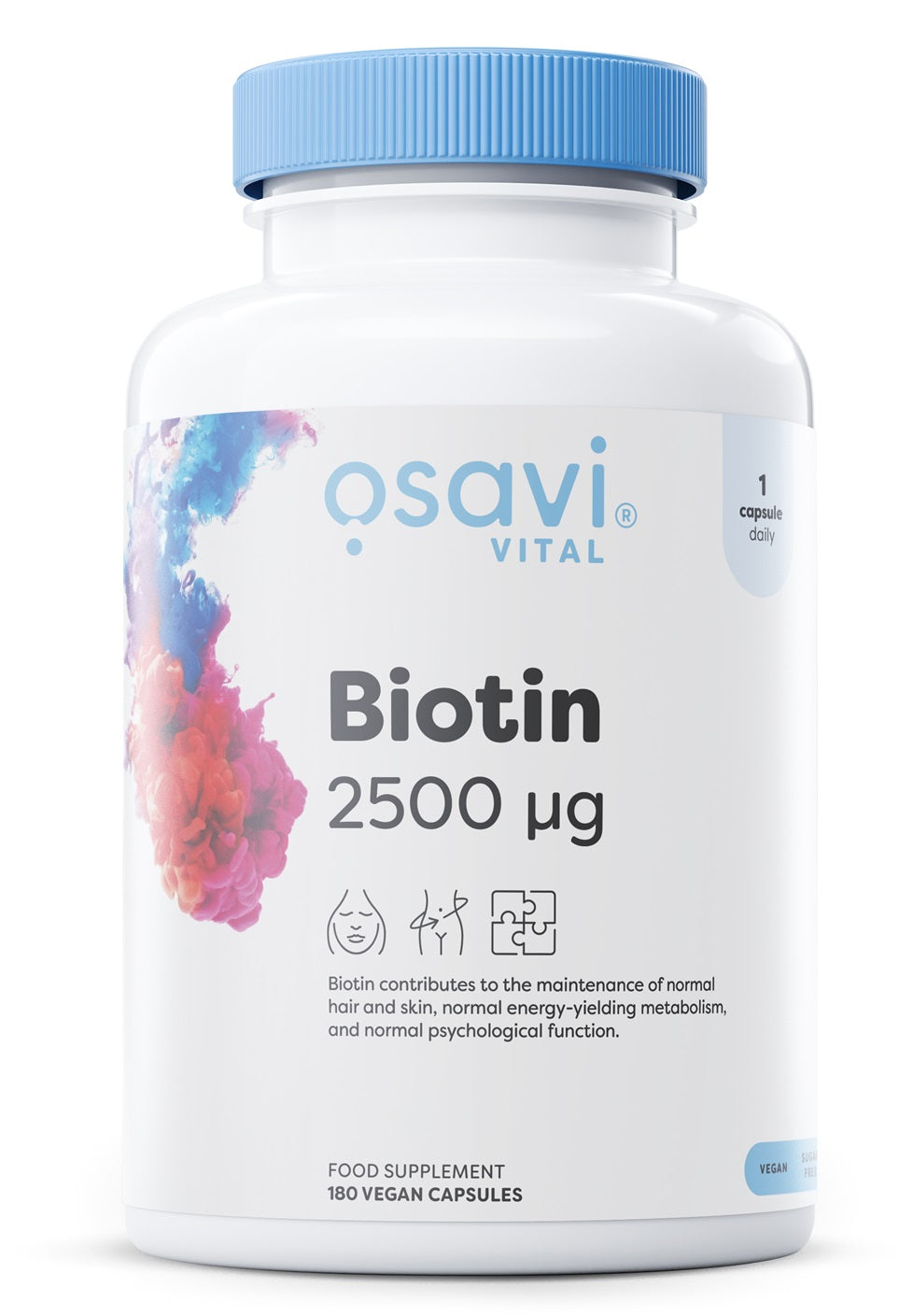 Biotin, 2500mcg - 180 vegan caps - Osavi