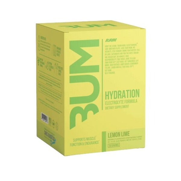 Bum Hydration, Lemon Lime - 20 x 5.8g - Raw Nutrition
