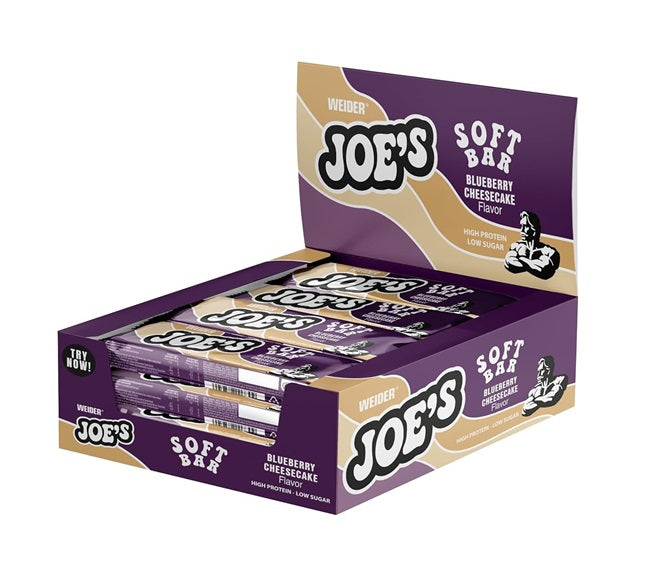 Joe's Soft Bar, Blueberry Cheesecake - 12 x 50g - Weider