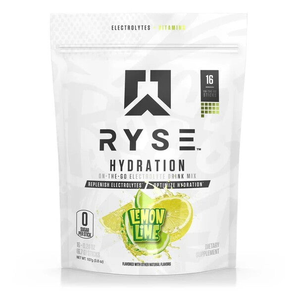 Hydration Sticks, Lemon Lime - 16 x 6.7g - RYSE