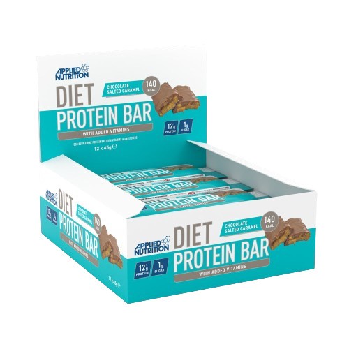 Diet Protein Bar, Chocolate Salted Caramel - 12 x 45g - Applied Nutrition