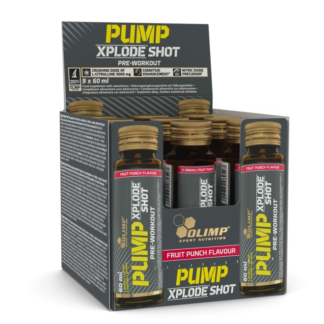 Pump Xplode Shot, Fruit Punch - 9 x 60 ml. - Olimp Nutrition