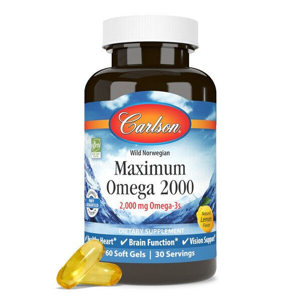 Maximum Omega 2000 - 60 softgels - Carlson Labs