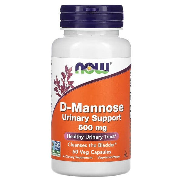D-Mannose, 500mg - 60 vcaps - NOW Foods