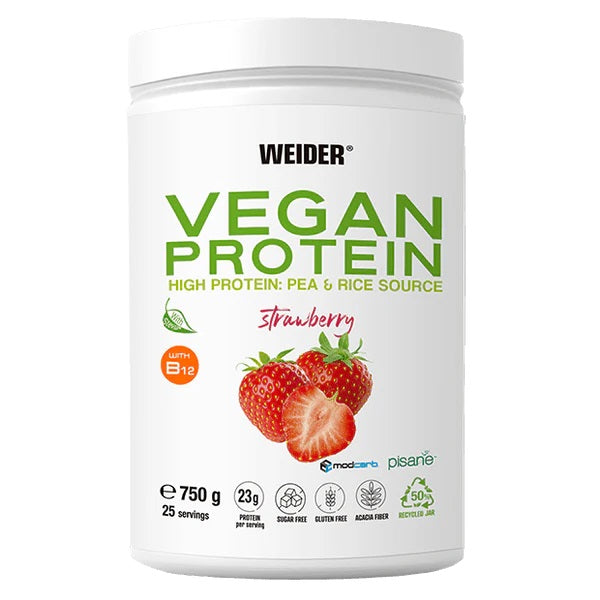 Vegan Protein, Strawberry - 750 grams - Weider
