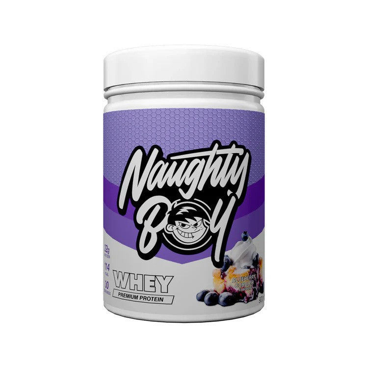 Advanced Whey, Blueberry Cobbler - 900 grams - Naughty Boy