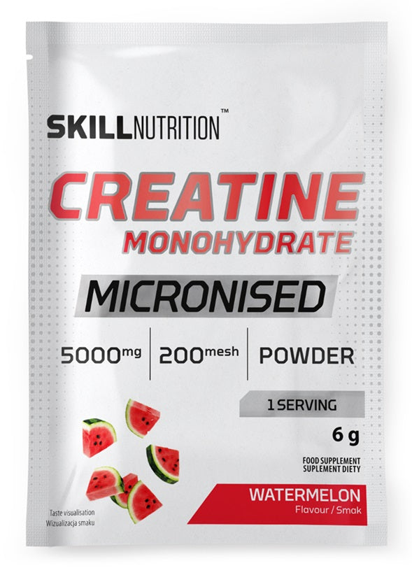 Micronised Creatine Monohydrate, Watermelon - 6 grams (1 serving) - Skill Nutrition