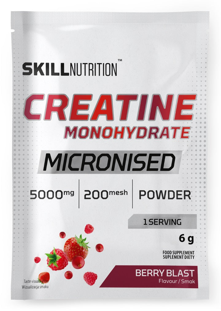 Micronised Creatine Monohydrate, Berry Blast - 6 grams (1 serving) - Skill Nutrition