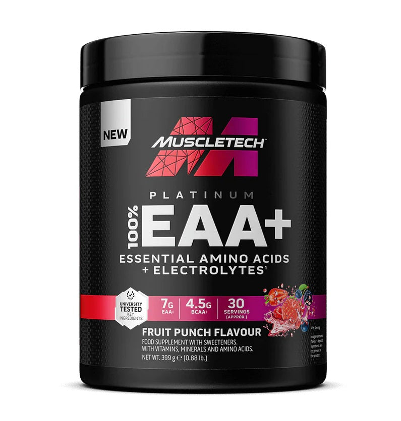 Platinum 100% EAA+, Fruit Punch - 399 grams - MuscleTech