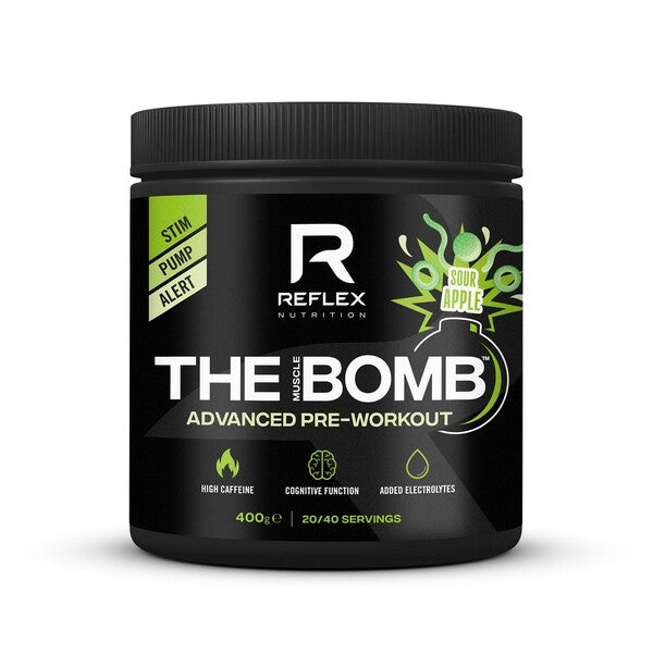 The Muscle Bomb, Sour Apple - 400 grams - Reflex Nutrition