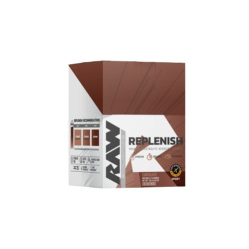 Replenish, Chocolate - 20 stick packs - Raw Nutrition