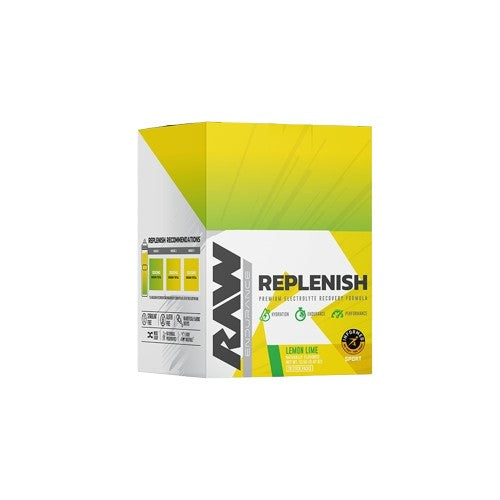Replenish, Lemon Lime - 20 stick packs - Raw Nutrition