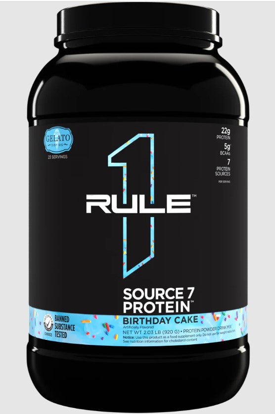 Source7 Protein, Birthday Cake Gelato - 920 grams - Rule One