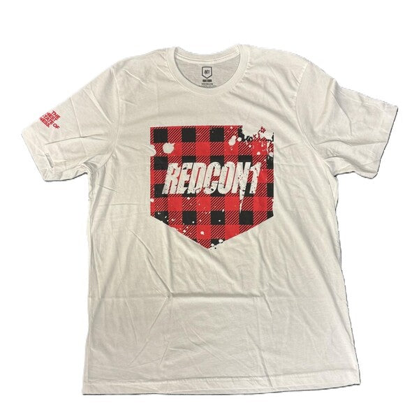 Red Plaid Shield T-Shirt - Large - Redcon1