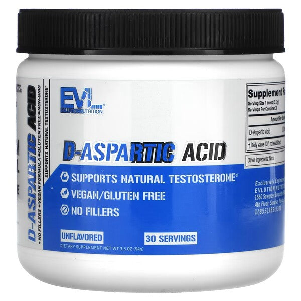 D-Aspartic Acid - 94 grams - EVLution Nutrition