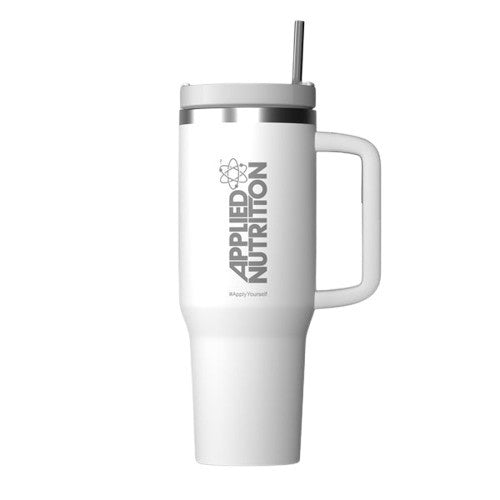 Cooler Tumbler Cup, White - 1200 ml. - Applied Nutrition