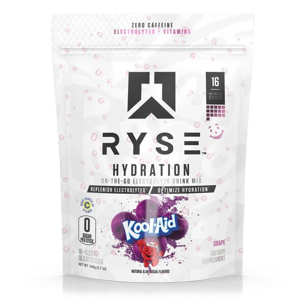 Hydration Sticks, Kool-Aid Grape - 16 x 6.5g - RYSE