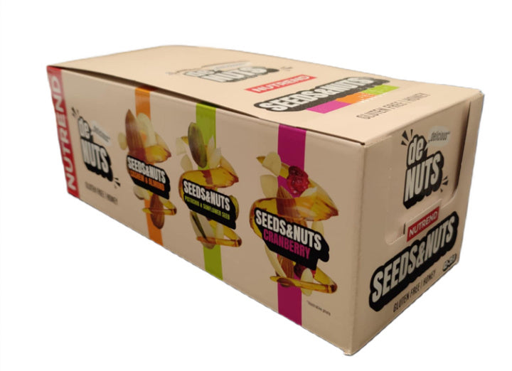 Denuts Seeds & Nuts Bar, Pistachio & Sunflower Seed - 42 x 35g - Nutrend