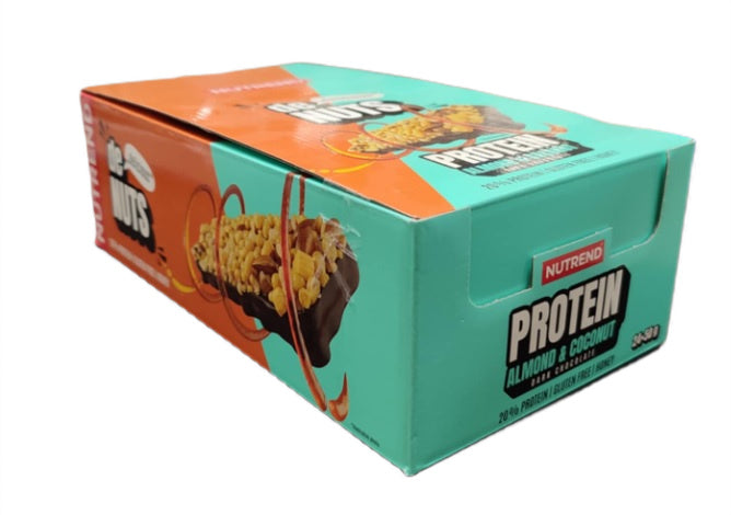 Denuts Protein Bar, Almond & Coconut - 24 x 50g - Nutrend