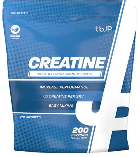 Creatine, Unflavoured (Bag) - 1000 grams - Trained by JP