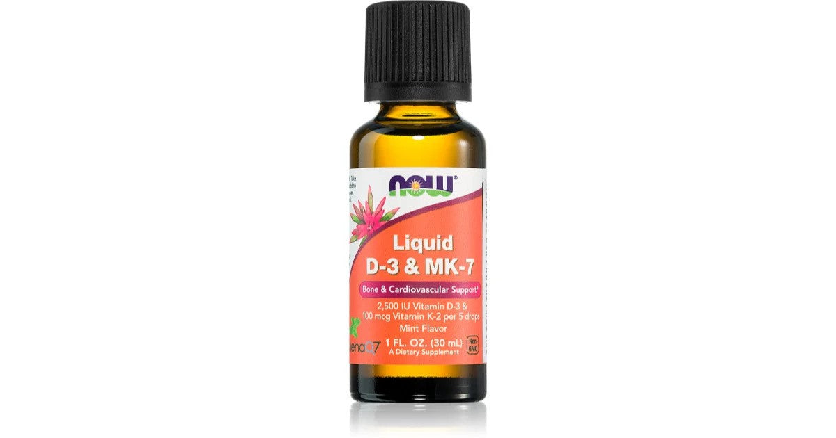 Liquid D-3 & MK-7, Mint - 30 ml. - NOW Foods
