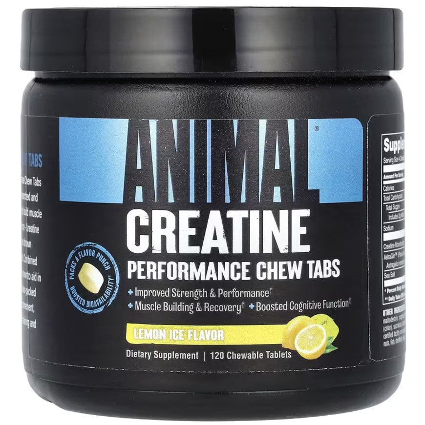 Animal Creatine Chews, Lemon Ice - 120 chewable tablets - Animal